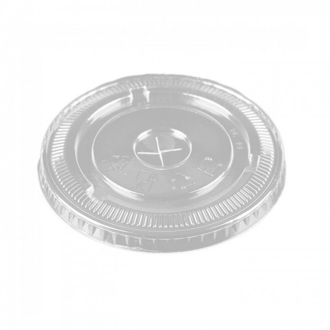 F-CDL-98, PET CLEAR FLAT LID FIT CDC 12-24 OZ CUP, 98MM,