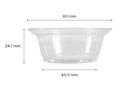 CLEAR KARAT PORTION CUP, 1 OZ (2500/CS)