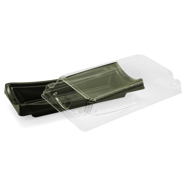 BF20, RECTANGULAR SUSHI CONT COMBO, BLACK, (400/CS)