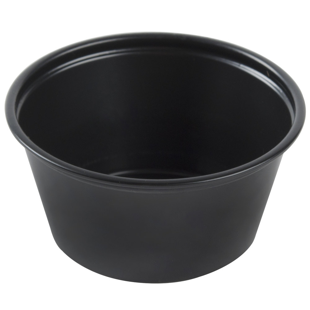 BLACK KARAT PORTION CUP, 3.25OZ (2500/CS)