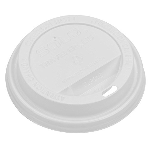 SOLO COFFEE LID FOR 12-20OZ, WHITE (1000/CS)